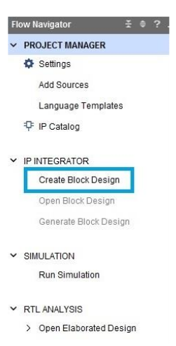 Create IP Integrator Block Diagram