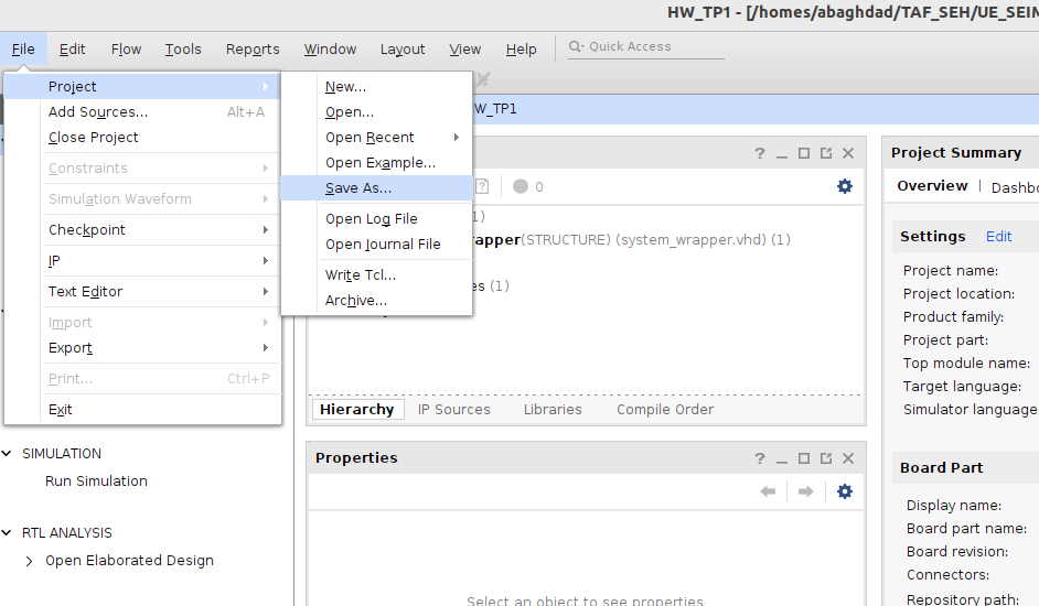Create a copy of HW_TP1 into HW_TP2